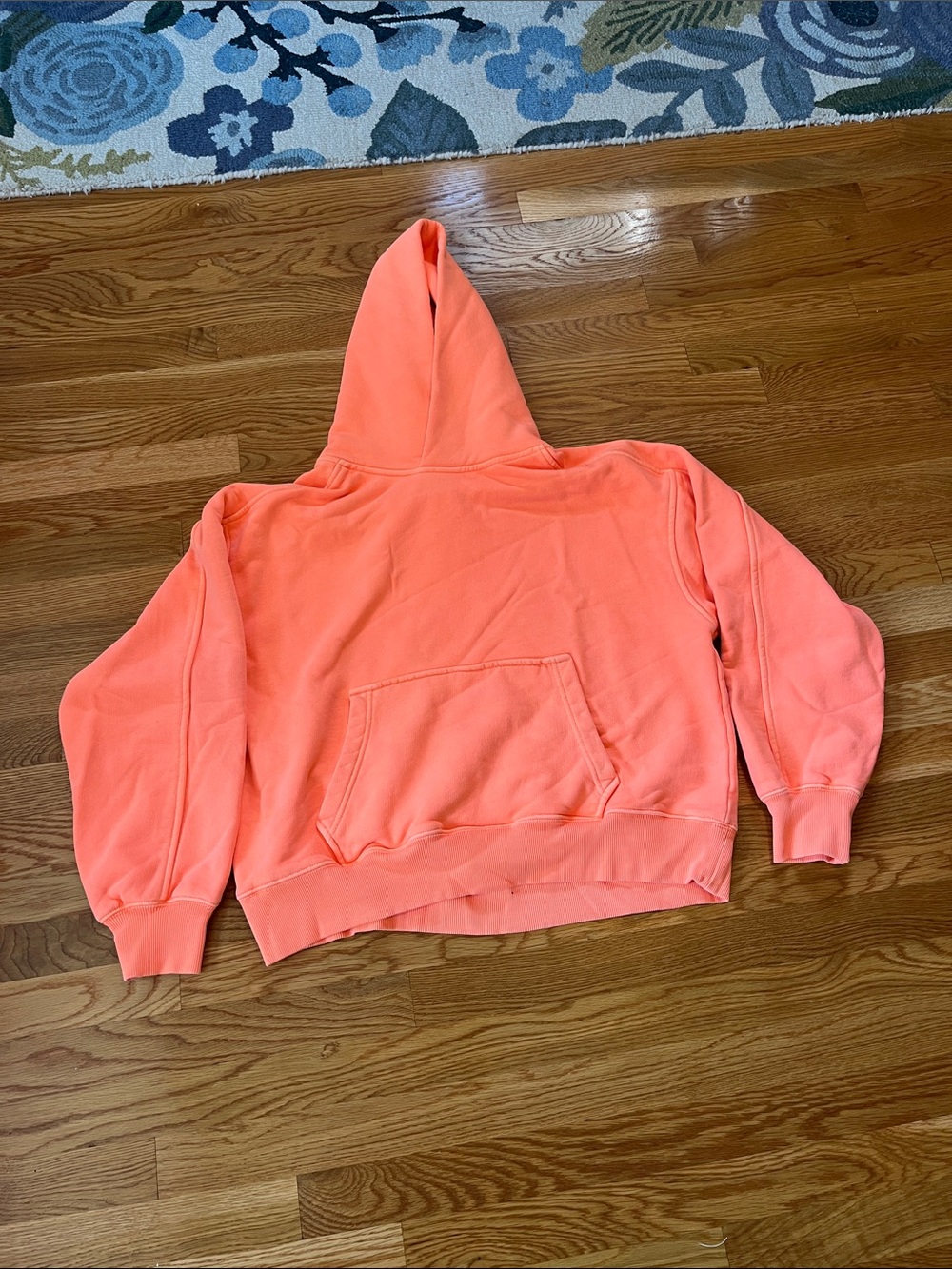 Free People Movement A Cut Above Flocked  Buti Logo Hoodie Size Small NWOT - Picture 7 of 13